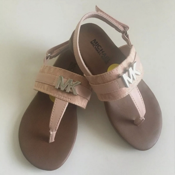 Michael Kors Jaliyah Blush Pink Thong Sandals - 9 - Picture 6 of 6